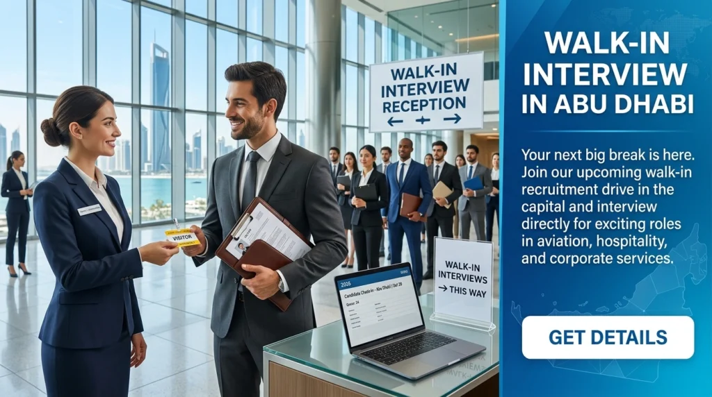 Walk in Interview in Abu Dhabi